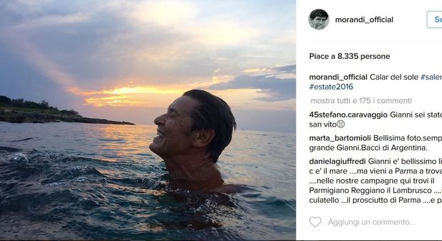 Morandi: scatto al tramonto nel mare del Salento