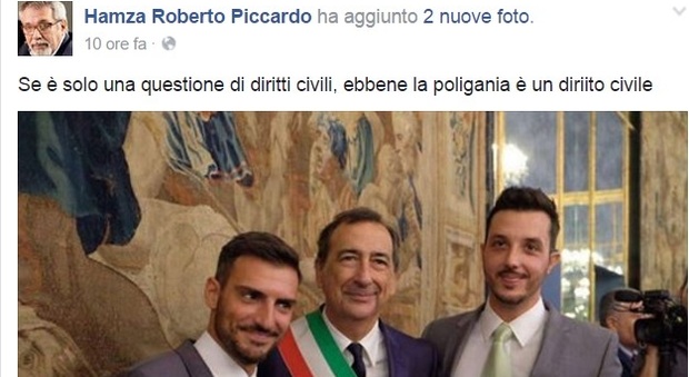 Il presidente degli Islamici d'Italia su Facebook: "La poligamia è un diritto civile"