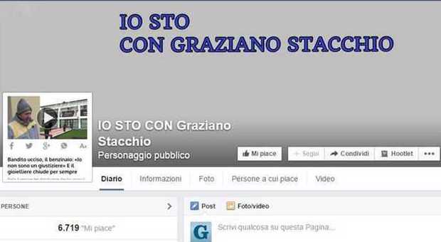 "Io sto con Graziano Stacchio": migliaia di adesioni alla pagina Fb