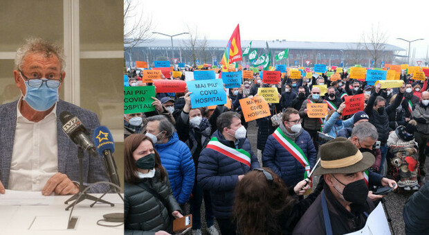 Luciano Flor e la protesta dei sindaci a Schiavonia