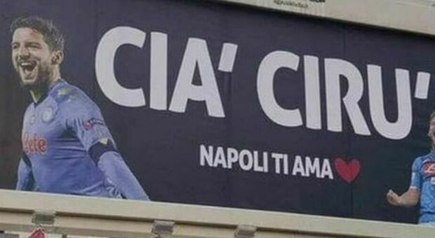 Mertens, omaggio in tutta Napoli: la città tapezzata da «Cia' Cirù»