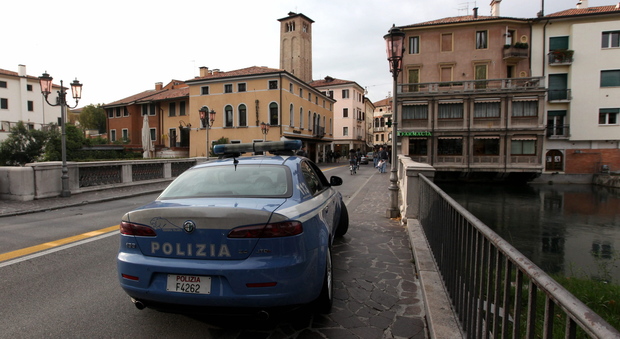 La polizia a Ponte San Martino