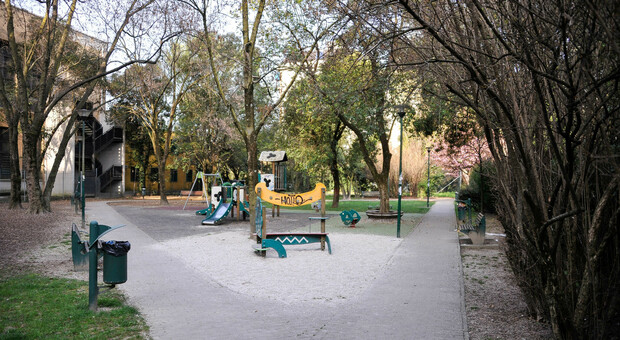 Il parco di via Tasso a Mestre