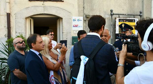 Il ministro dell'Interno Matteo Piantedosi ieri in Campania