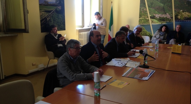 La presentazione con il presidente della Regione Nicola Zingaretti