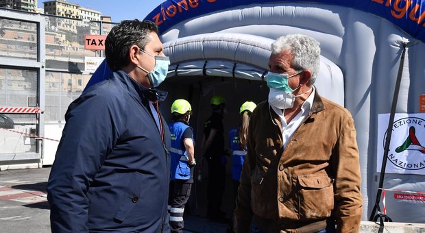 Coronavirus Liguria, Toti: «Ordinanza per aprire alcuni cantieri»