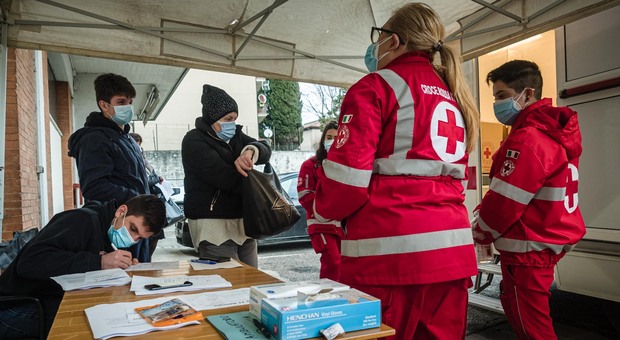 Le attività dello screening da parte della Croce Rossa
