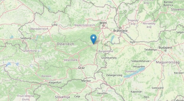 Terremoto 4.7 in Austria, scossa nella notte con epicentro a Schottwien (a 90 km da Vienna)