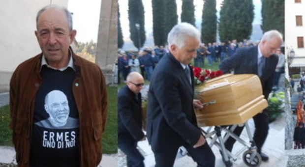 Sparò ai ladri: folla per i funerali di Ermes Mattielli. Presente il benzinaio Stacchio