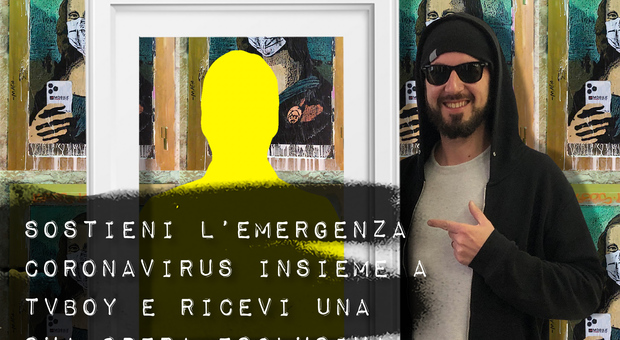 Coronavirus, lo street artist Tvboy al fianco della Fondazione Ronald McDonald Italia