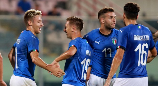 Italia U21, quaterna alla Moldavia: Scamacca, Frattesi e Tumminello