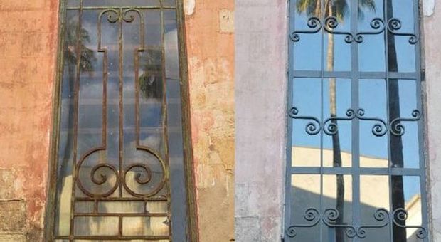 Addio alla grata fallica: sostituita la finestra della casa di tolleranza in via Palmieri