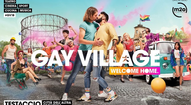 Via alla campagna del Gay Village: si torna a Testaccio, dal 31 maggio "sentitevi a casa”