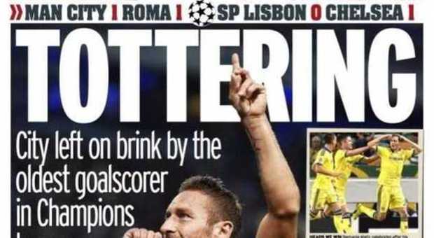 La stampa inglese esalta Totti: «Un campione senza età»