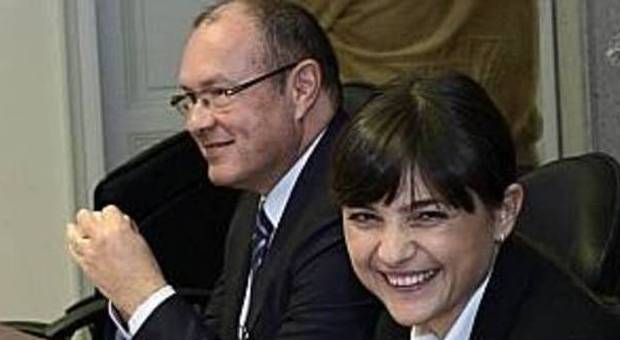 Lorenzo Pozza con la presidente Serracchiani