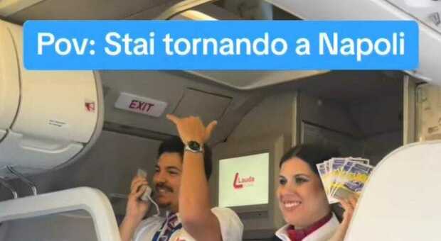 Ryanair, l’assistente di volo è napoletano: sull’aereo parte il coro «I campioni dell’Italia siamo noi»