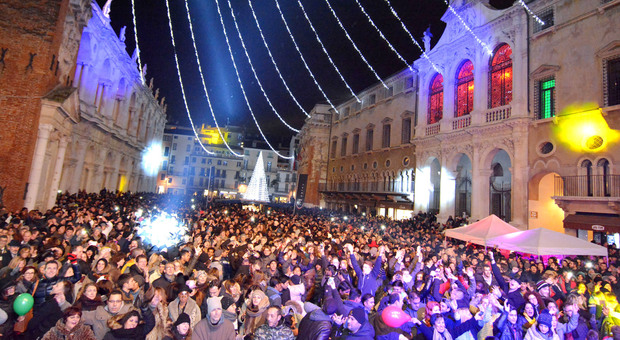 Il Capodanno festeggiato in piazza a Vicenza