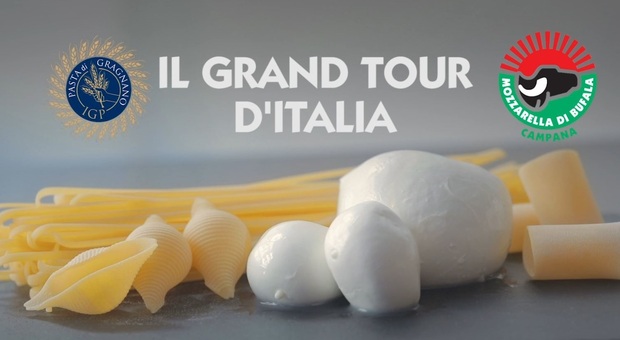 Mozzarella dop e pasta di Gragnano igp, web serie con i migliori chef per il Grand Tour d'Italia