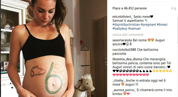 Micol Olivieri al sesto mese di gravidanza: "Ecco il nome del mio secondo figlio"