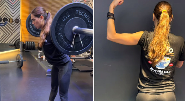 Melissa Satta, work out hard: «Ecco chi mi prende in giro per il mio braccino»