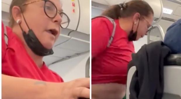 Hostess nega a una passeggera di andare in bagno durante il volo e lei si spoglia davanti a tutti: «E io la faccio qui»