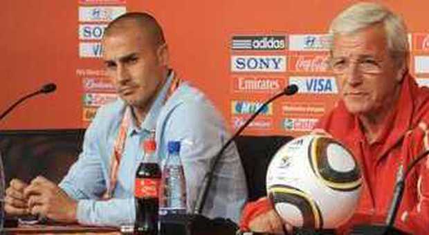 Cannavaro e Lippi in conferenza stampa