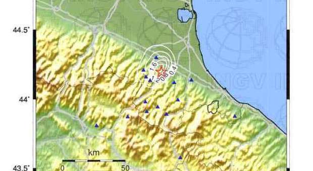 Terremoto in provincia di Forlì: scossa di magnitudo 3.5
