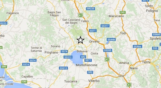 Nuova scossa vicino Orvieto: torna la paura in Umbria