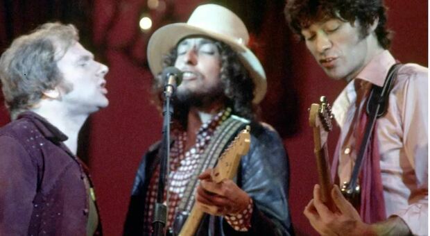 Van Morrison, Bob Dylan e Robbie Robertson