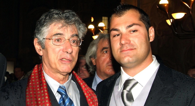 Riccardo Bossi (a destra nella foto) col padre Umberto