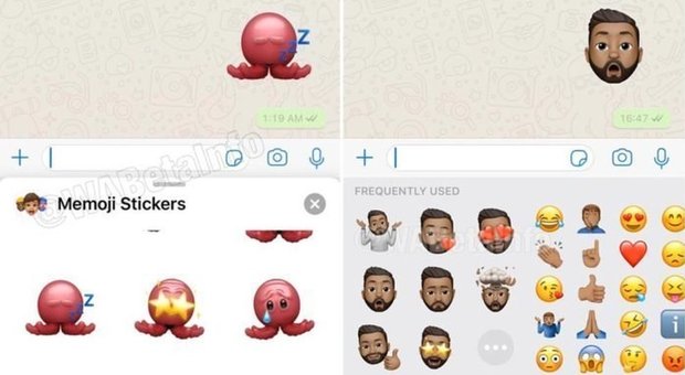 Memojis: i nuovi adesivi personalizzati di WhatsApp