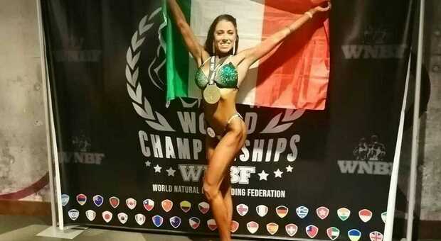 Nensy Stoppa, 29 anni, di Cittadella, campionessa mondiale di body building