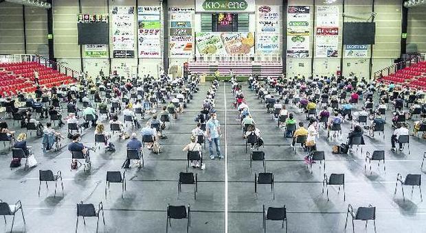 La Kioene Arena preparata per quasi 600 candidati: presentati solo 245