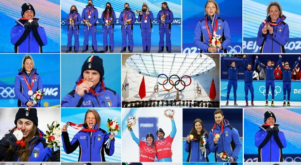 Tutte le medaglie azzurre a Pechino 2022