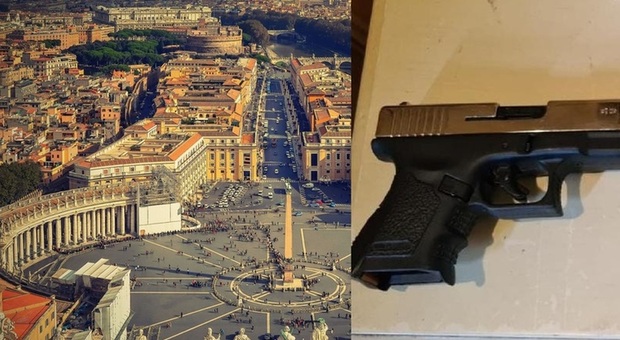 Fermato parroco con coltelli e pistola ad aria compressa in piazza San Pietro. Lui: «Sono per difesa personale»