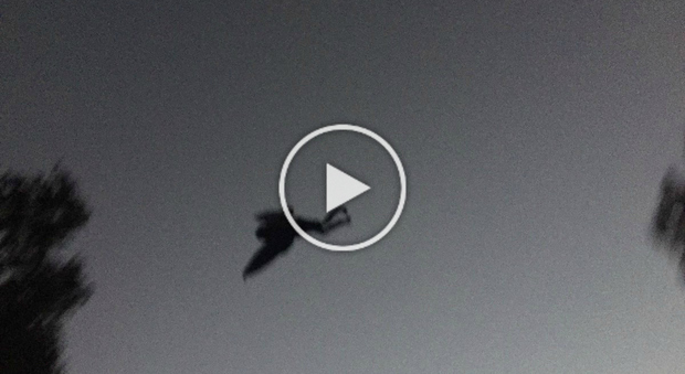 "È tornato l'uomo falena": lo strano avvistamento nelle foto dell'uomo volante -Guarda
