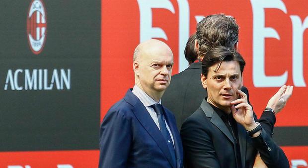 Milan, Fassone: "Europa League obbligatoria, avanti con Montella"