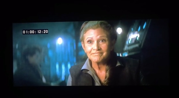 Star Wars Episodio VII, la scena tagliata con Carrie Fisher