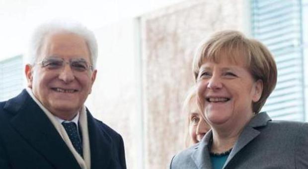 Merkel a Mattarella: bene le vostre riforme