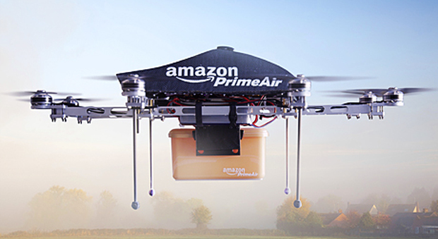 Amazon brevetta i “magazzini volanti” per le consegne con i droni