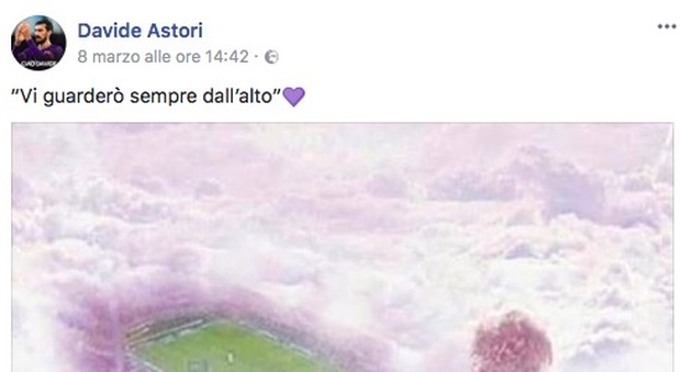 La pagina di Davide Astori piace a 40mila in sei giorni, ma è un fan