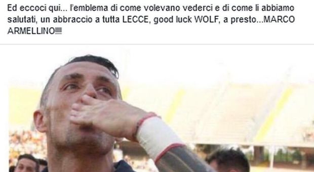«Un abbraccio a Lecce». Sui social il saluto di Armellino, ceduto al Monza di Berlusconi