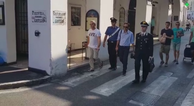L'architetto Massimo Stroscio al momento del suo arresto, ad agosto