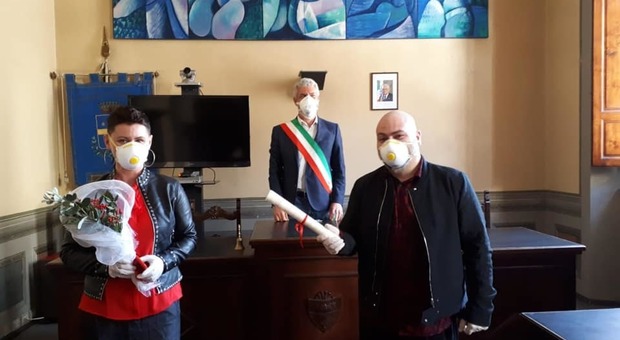 Il matrimonio in comune con la mascherina ad Arezzo