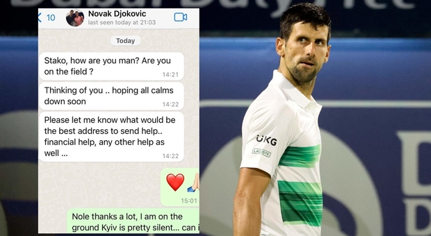 Djokovic promette aiuti all'ex tennista ucraino Stakhovsky