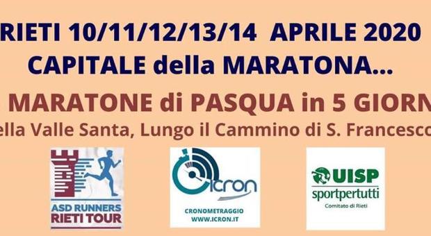 Rieti, Pasqua di corsa e spiritualità: 5 maratone in 5 giorni attraverso la Valle Santa