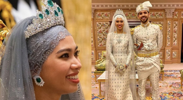 Nozze reali, la figlia del sultano del Brunei sposa un impiegato: festa da mille e una notte per una settimana