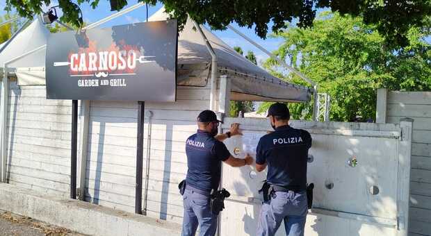 Il Carnoso Garden Grill di Rovededo in Piano chiuso dalla polizia