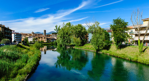 Il fiume Velino a Rieti