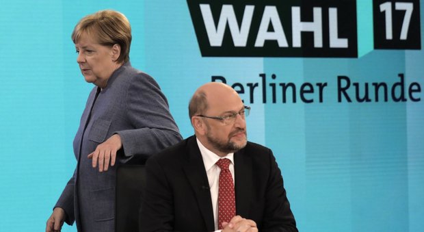 Merkel e Schulz (ap)